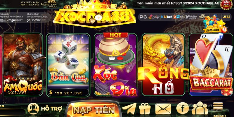 Sân chơi nổi bật khi cung cấp hàng loạt tựa game đặc sắc